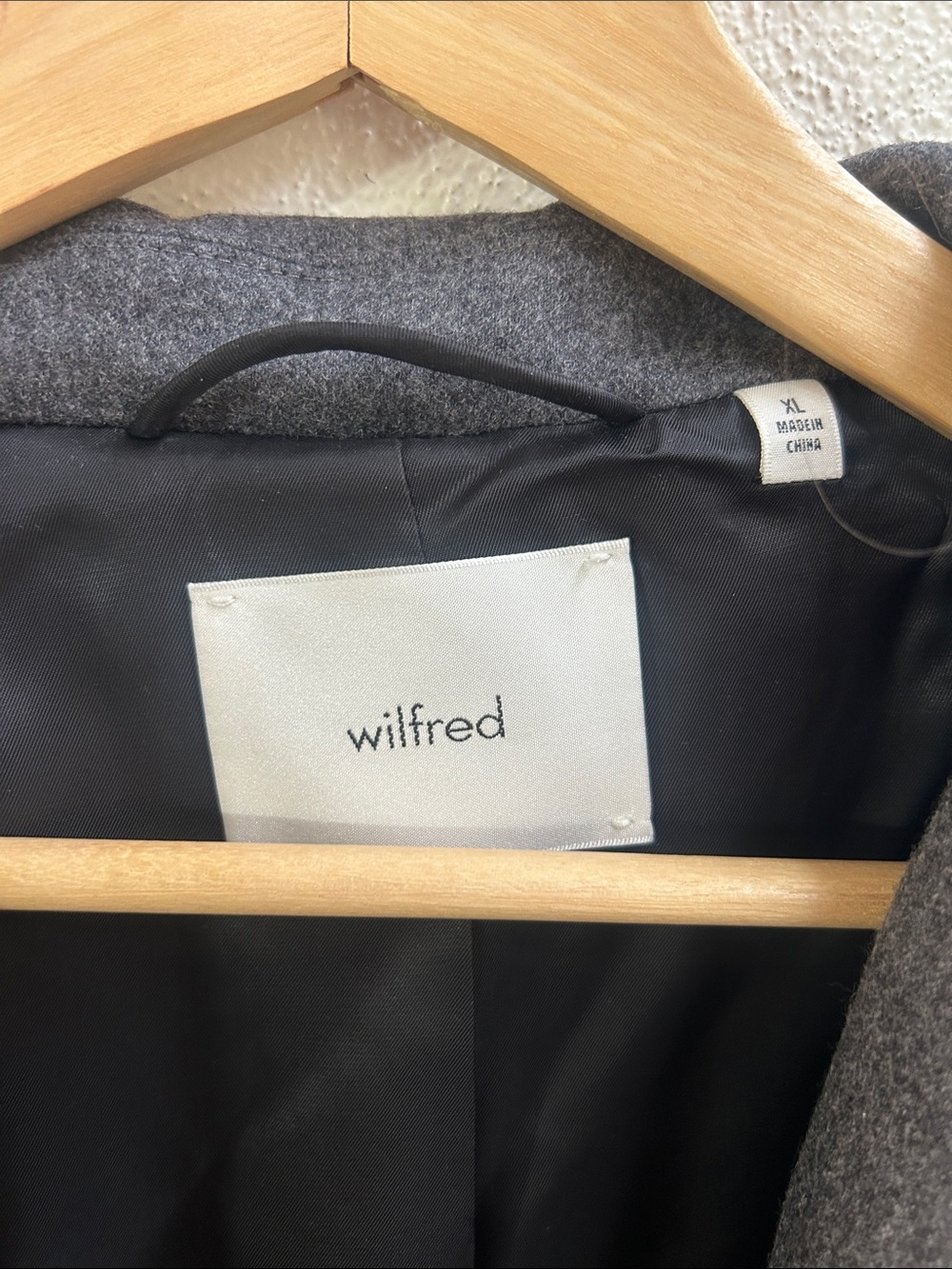 Aritzia Wilfred Oversized Wool/Cashmere Blend Blazer Grey Size XL - Picture 2 of 8